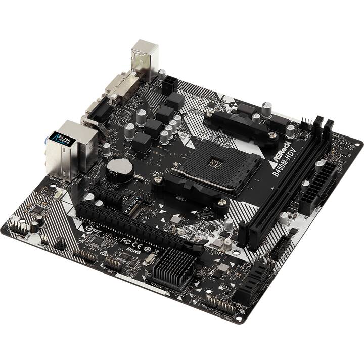 ASROCK B450M-HDV (AM4, AMD B450, Micro ATX)