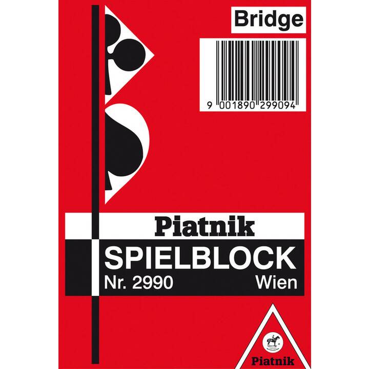 PIATNIK Spielblock (Schwarz, Rot, 1 Stück)