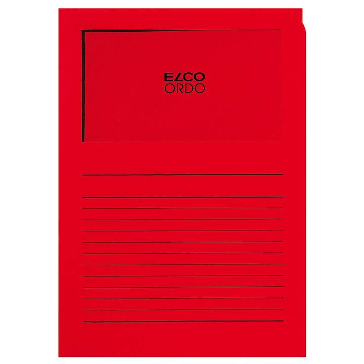 ELCO Sichtmappe Ordo (Rot, A4, 100 Stück)