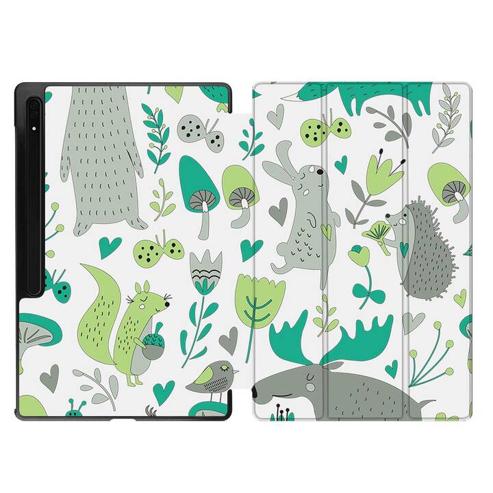 EG Custodia (11", Galaxy Tab S9, Arte, Verde)