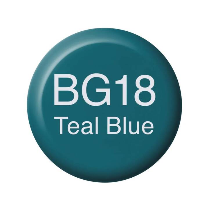 COPIC Encre BG18 - Teal Blue (Bleu, 14 ml)