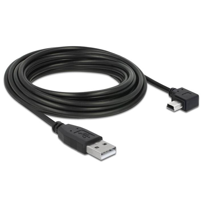 DELOCK Câble USB (USB 2.0 de type A, MiniUSB 2.0 de type B, 5 m)