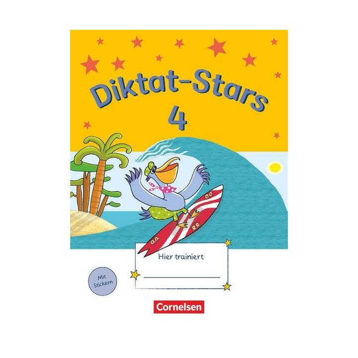 Diktat-Stars, Allgemeine Ausgabe, 4. Schuljahr, Übungsheft, Mit Lösungen