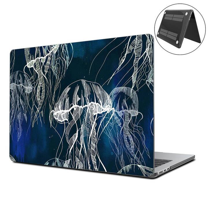 EG Coque rigide (MacBook Air 13" M3 2024, Créature de la mer, Bleu)