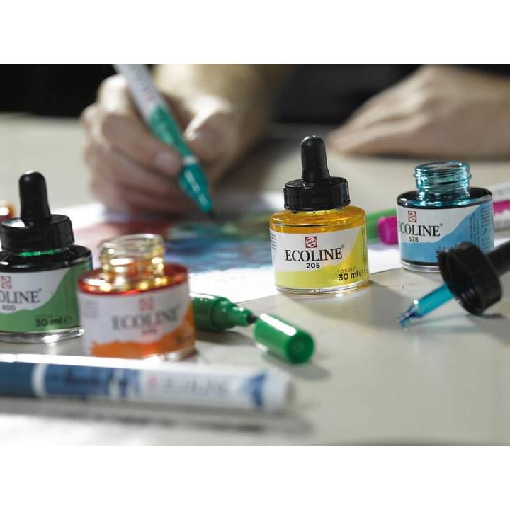 TALENS Couleur à l'eau Ecoline Primary Set (5 x 30 ml, Multicolore)