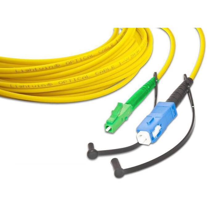 LIGHTWIN Netzwerkkabel (LC Single-Modus, E-2000 (APC), LC Single-Modus, 5 m)