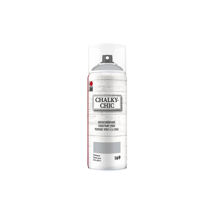 MARABU Spray de couleur Chalky-Chic (400 ml, Argent, Gris)