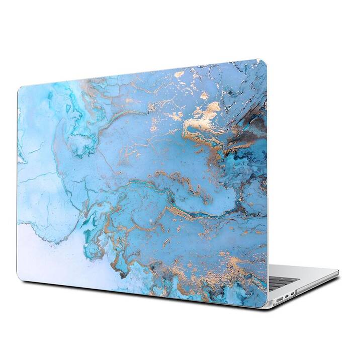 EG Hardcase (MacBook Air 13" M3 2024, Marmor, Blau)