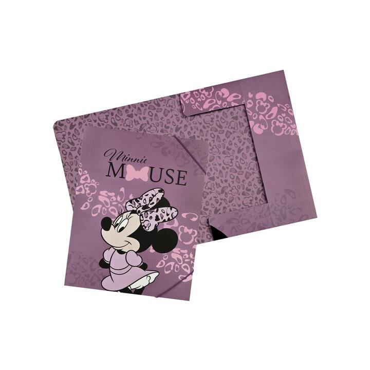 UNDERCOVER Gummizugmappe Minnie Mouse (Rosa, A4, 1 Stück)