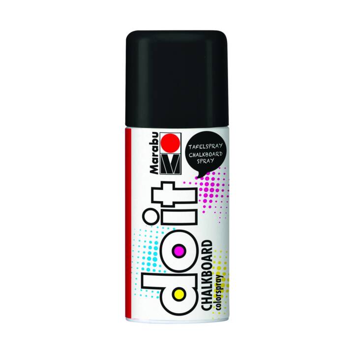 MARABU Spray de couleur Do it Gloss (150 ml, Noir, Multicolore)