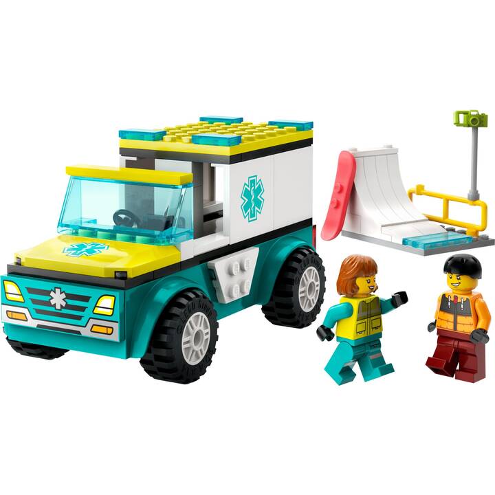 LEGO City L’ambulance de secours et le snowboardeur (60403)