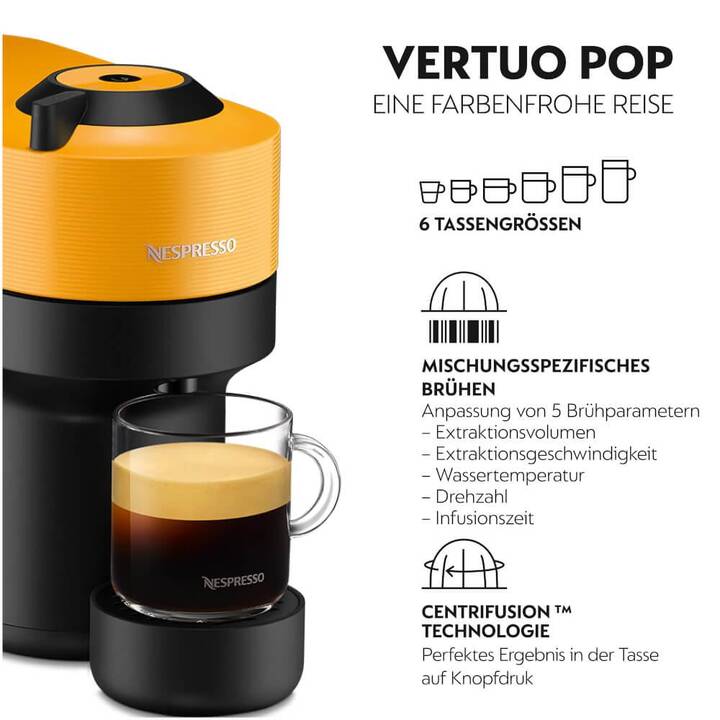 DELONGHI Vertuo Pop (Nespresso Vertuo, Giallo)