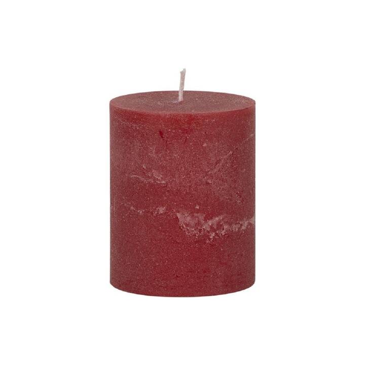 WEIZENKORN Bougie cylindrique Ice (4 pièce, Rouge)