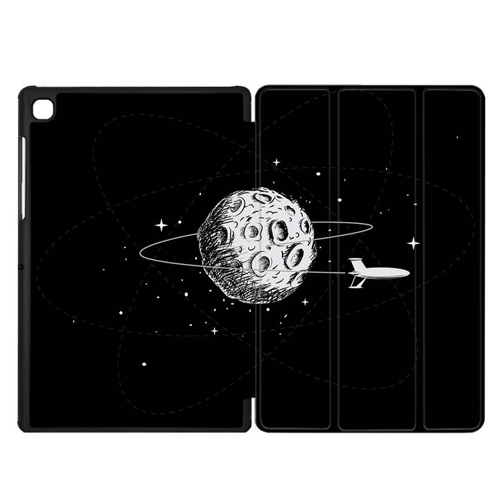 EG coque pour Samsung Galaxy Tab A7 Lite 8.7" (2021) - noir - planète