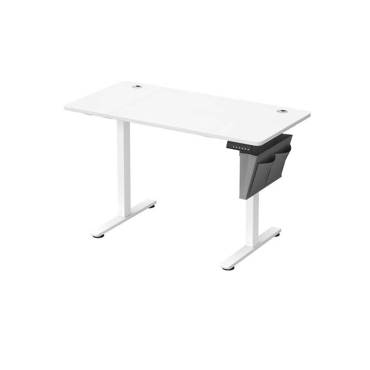 SONGMICS tavolo per computer (120 cm x 60 cm x 72 cm, Bianco)