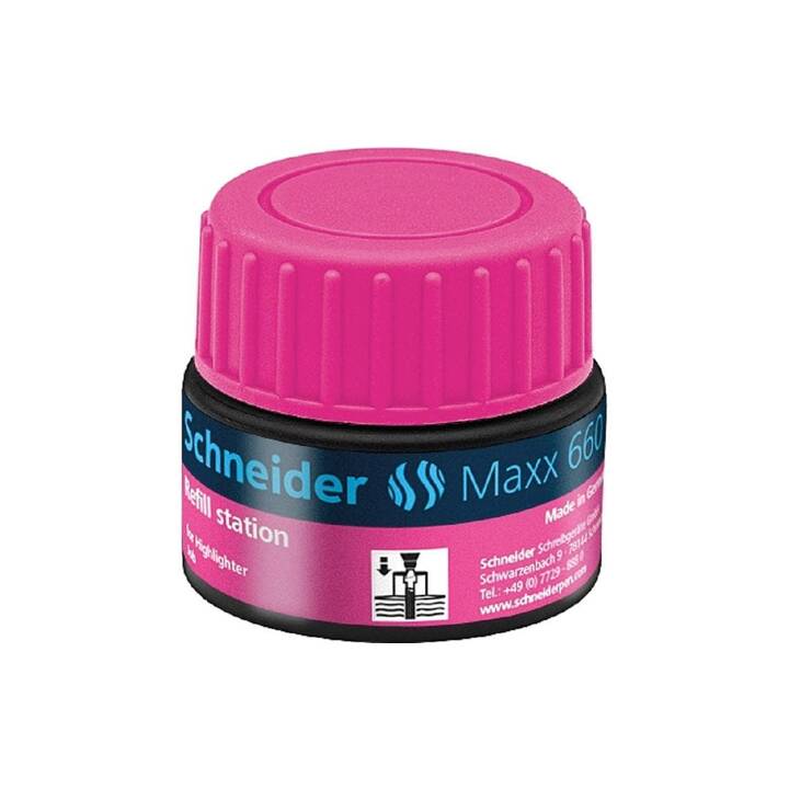 SCHNEIDER Inchiostro Maxx 660 (Pink, 30 ml)