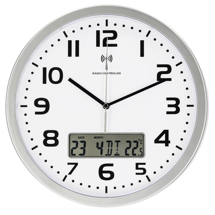 HAMA Extra Horloge murale (Analogique et numérique, 30 cm)