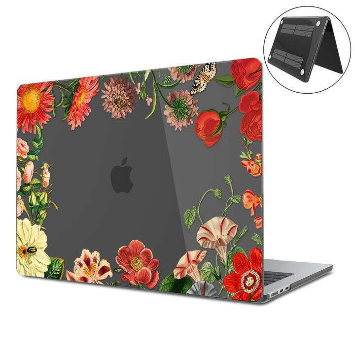 EG Coque rigide (MacBook Air 13" M3 2024, Fleurs, Transparent)