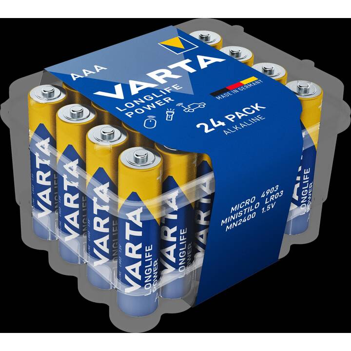VARTA Batterie (AAA / Micro / LR03, Universel, 24 pièce)