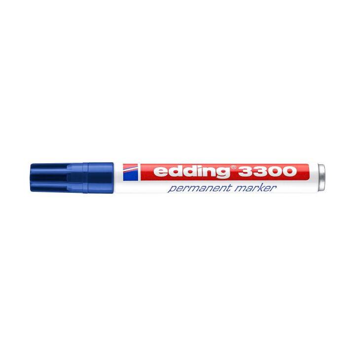 EDDING Marqueur permanent 3300 (Bleu, 1 pièce)