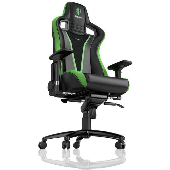 NOBLECHAIRS Gaming Chaise Epic Sprout Edition (Noir, Vert)