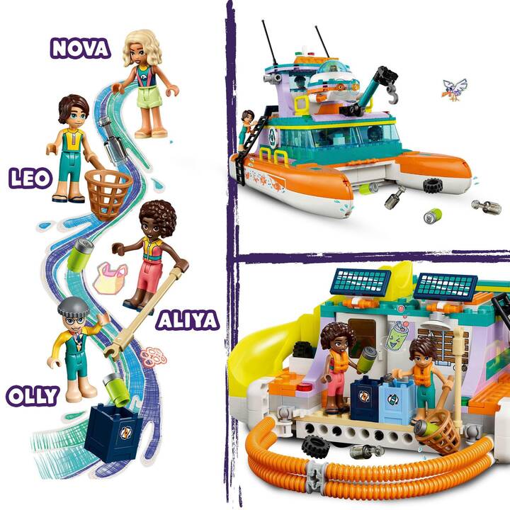 LEGO Friends Le bateau de sauvetage en mer (41734)