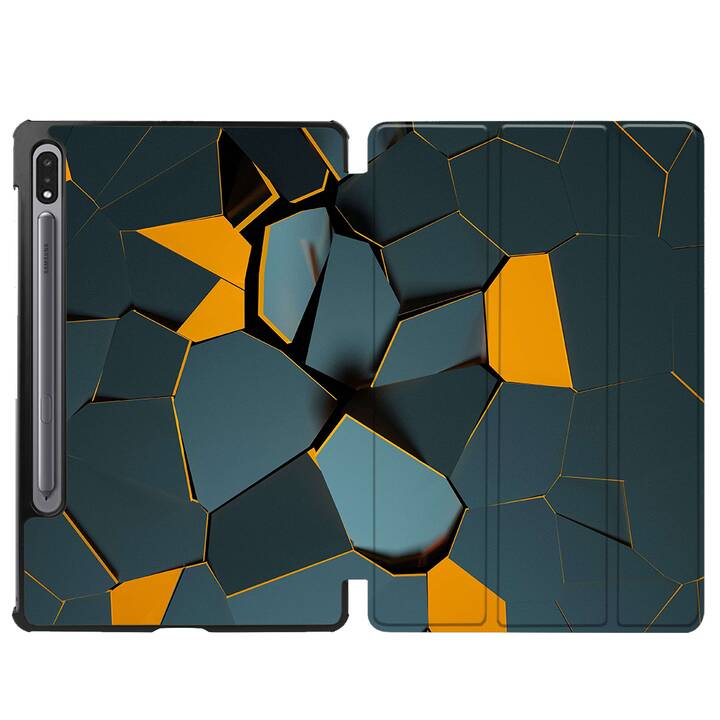 EG coque pour Samsung Galaxy Tab S8 11" (2022) - vert - géométrique