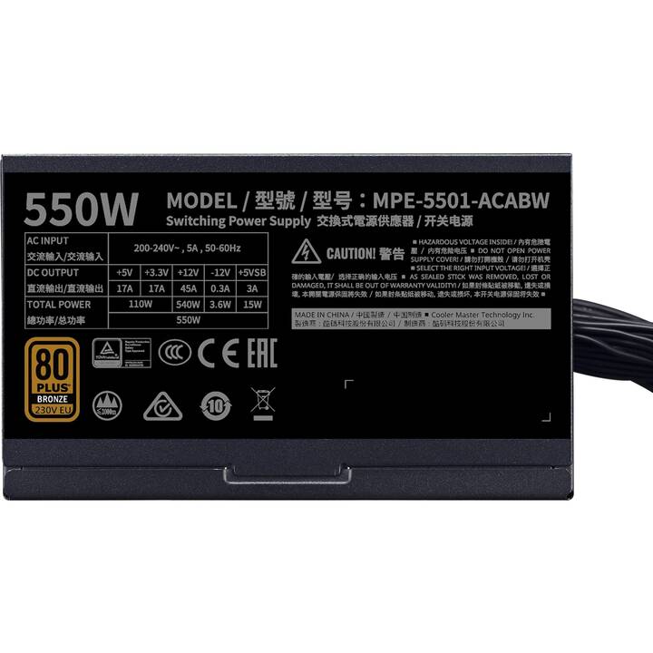 COOLER MASTER MWE 550 (550 W)