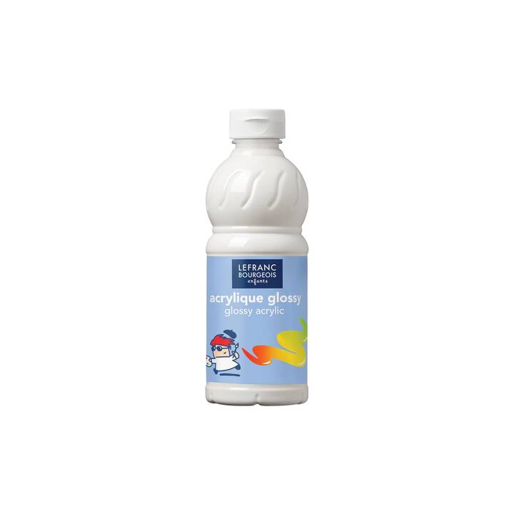 LEFRANC BOURGEOIS Colore acrilica Glossy (500 ml, Bianco)