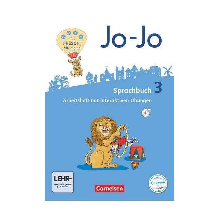 Jo-Jo Sprachbuch, Allgemeine Ausgabe - Neubearbeitung 2016, 3. Schuljahr, Arbeitsheft, Mit interaktiven Übungen online und auf CD-ROM