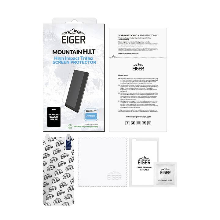 EIGER Displayschutzglas Mountain H.I.T (Galaxy S24 FE, 1 Stück)