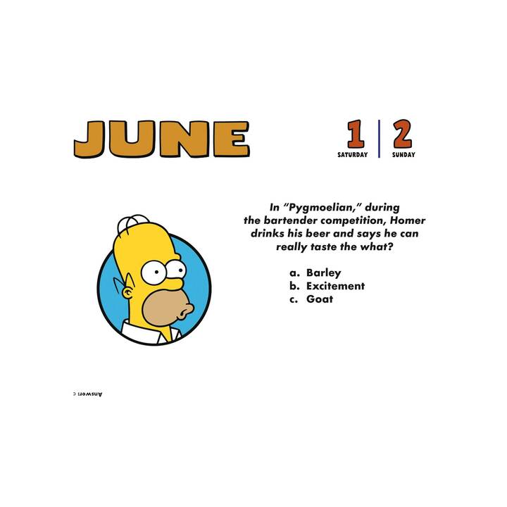 HEYE KALENDER Ephéméride Simpsons (2024)