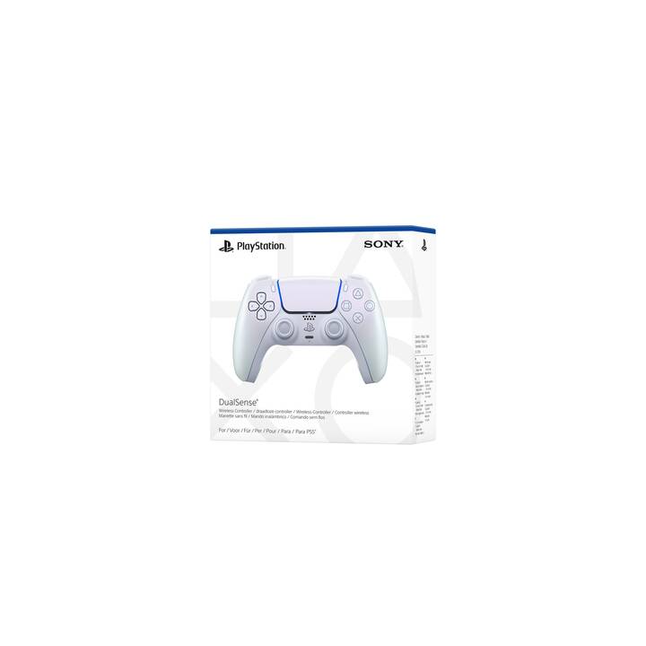 SONY Playstation 5 DualSense Wireless-Controller Pearl Controller (Cromo, Bianco)