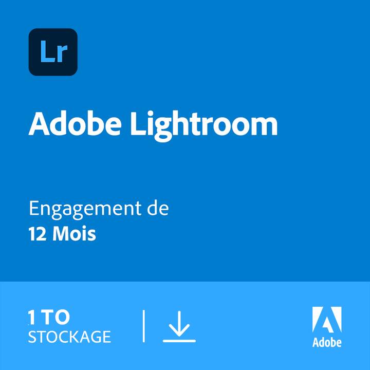 ADOBE Lightroom ESD CH 1TB (Jahreslizenz, 1 Jahr, Französisch, Italienisch, Deutsch)