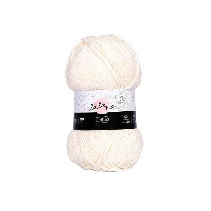 LALANA Wolle (100 g, Cream, Weiss)