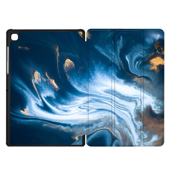 EG coque pour Samsung Galaxy Tab A7 Lite 8.7" (2021) - bleu - liquide