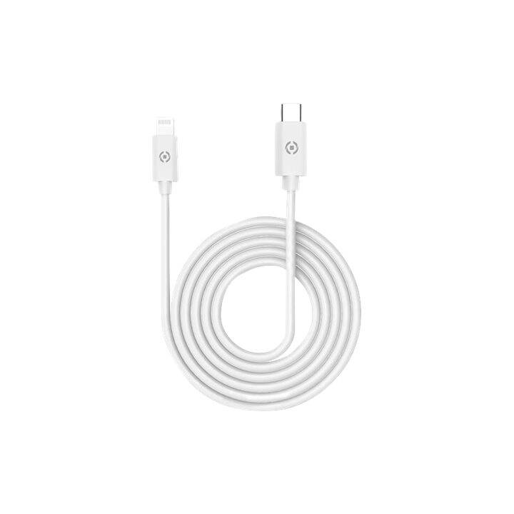 CELLY Kabel (USB Typ C, Lightning, 2 m)