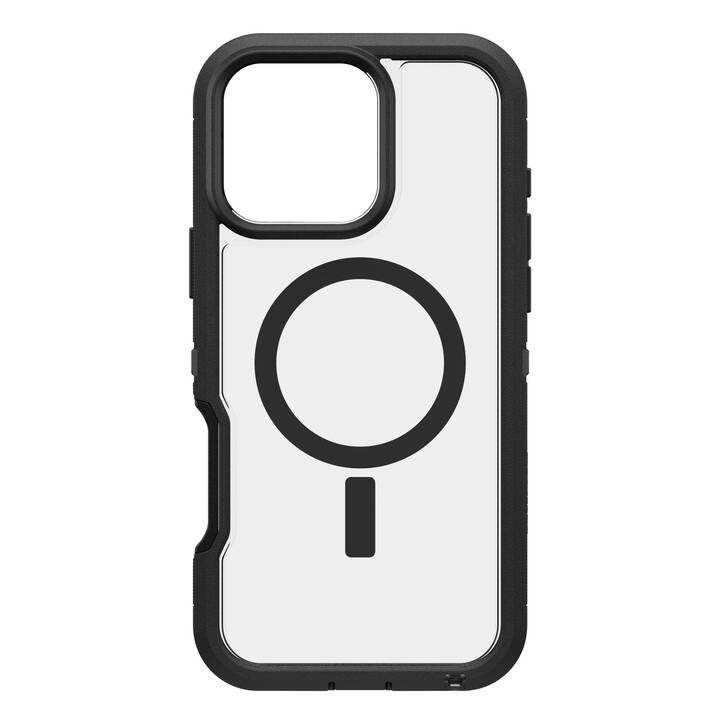 OTTERBOX Backcover MagSafe Defender (iPhone 16 Pro Max, Transparent, Schwarz)