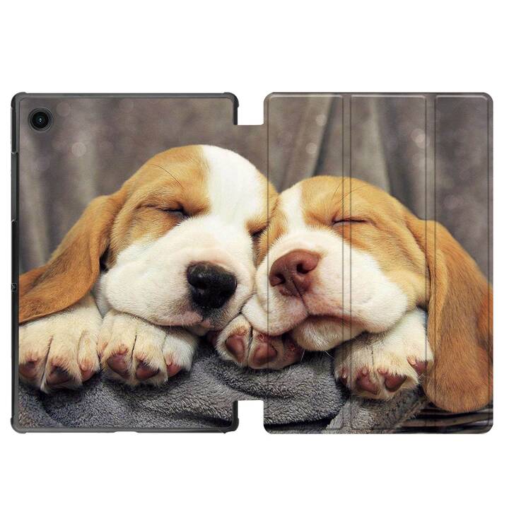 EG coque pour Samsung Galaxy Tab A8 10.5" (2021) - chien - marron