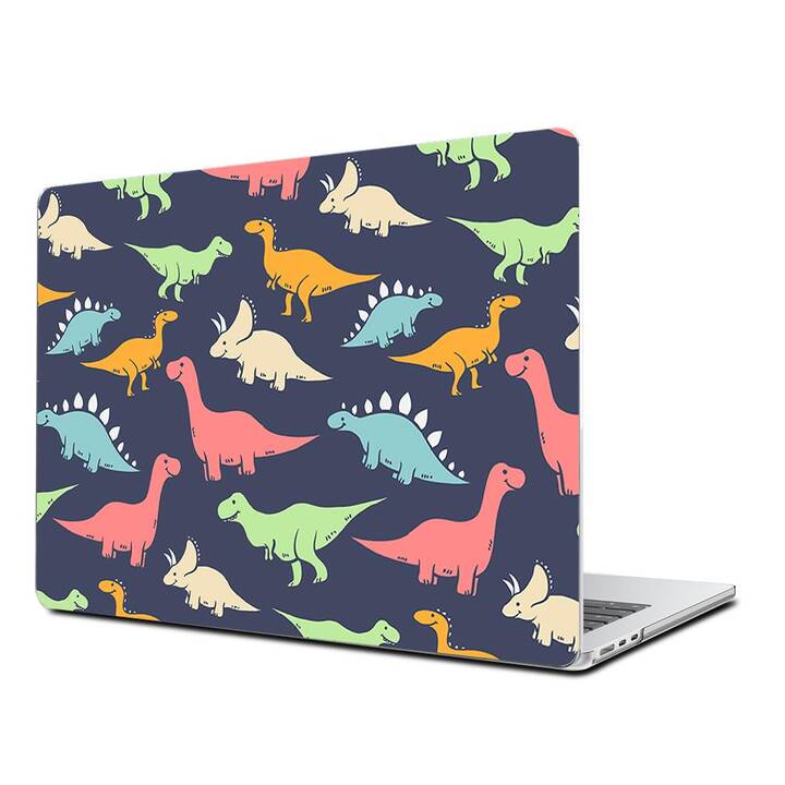 EG Coque rigide (MacBook Air 13" M2 2022, Dinosaure, Bleu)