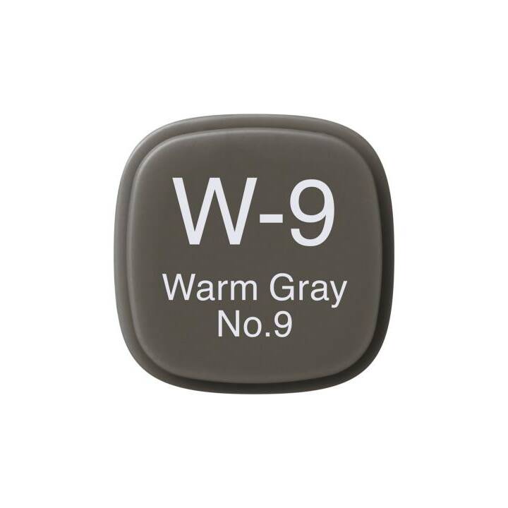 COPIC Grafikmarker Classic W-9 Warm Grey No.9 (Grau, 1 Stück)