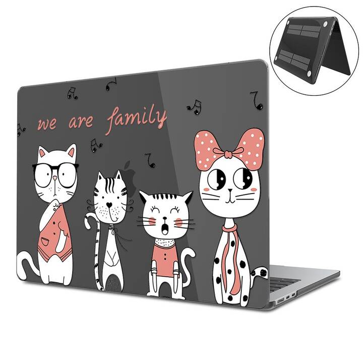 EG Hardcase (MacBook Air 13" M2 2022, Kunst, Transparent, Schwarz)