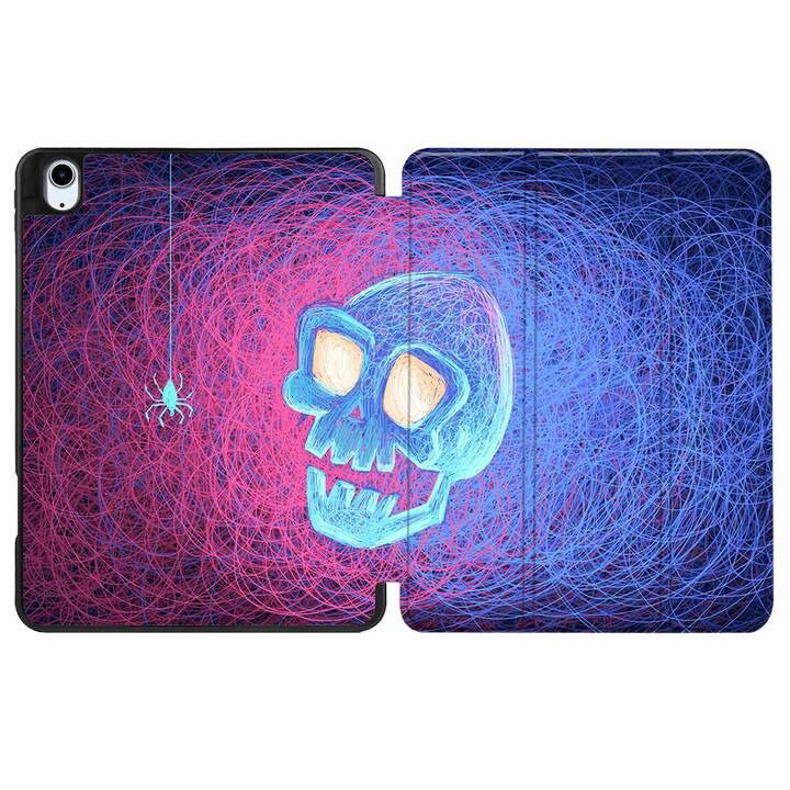 EG coque pour iPad Air 10.9" (2022) 5e génération - bleu - tête de mort