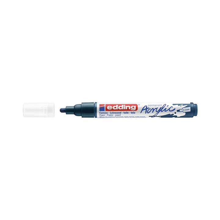 EDDING Marqueur acrylique 5100 (Bleu, 1 pièce)