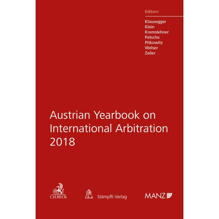 Austrian Yearbook on International Arbitration 2018