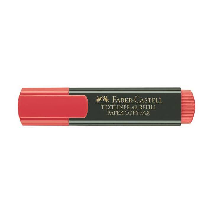 FABER-CASTELL Evidenziatore (Rosso, 1 pezzo)