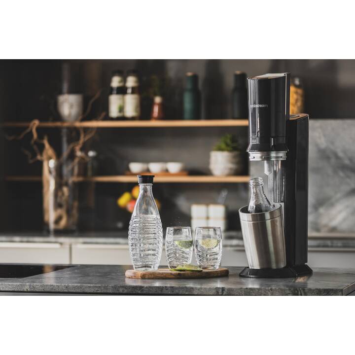 SODASTREAM Crystal Megapack  (60 l, Noir)