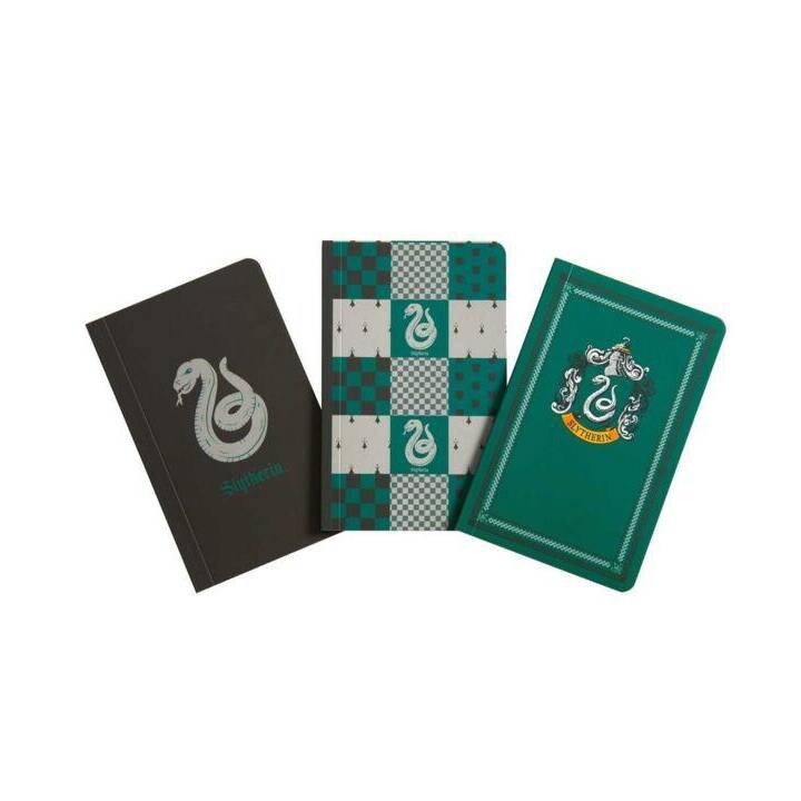 SIMON & SCHUSTER Taccuini Harry Potter: Slytherin (9 cm x 14.2 cm, Quadrettato, In bianco, Rigato)