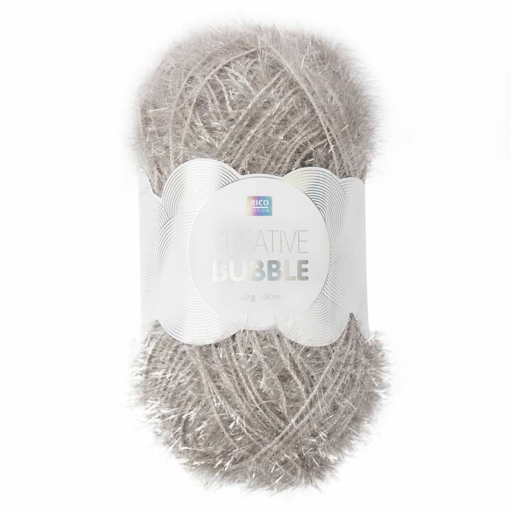 RICO DESIGN Wolle Creative Bubble (50 g, Silber)