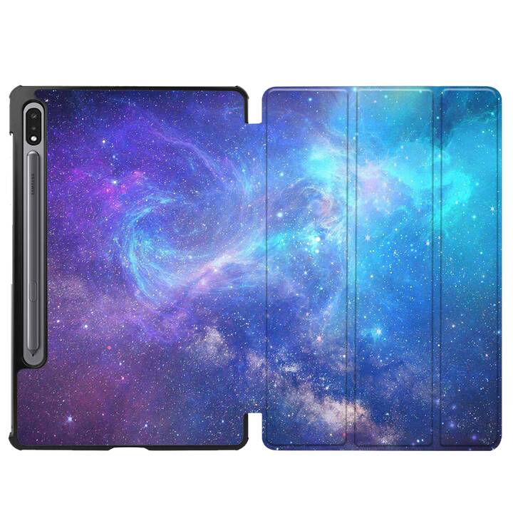 EG coque pour Samsung Galaxy Tab S8+ 12.4" (2022) - bleu - univers